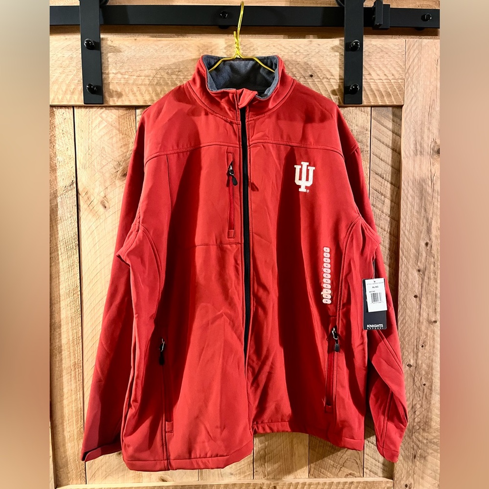 NWT HOOSIERS XL Jacket w/ Full Zip Front